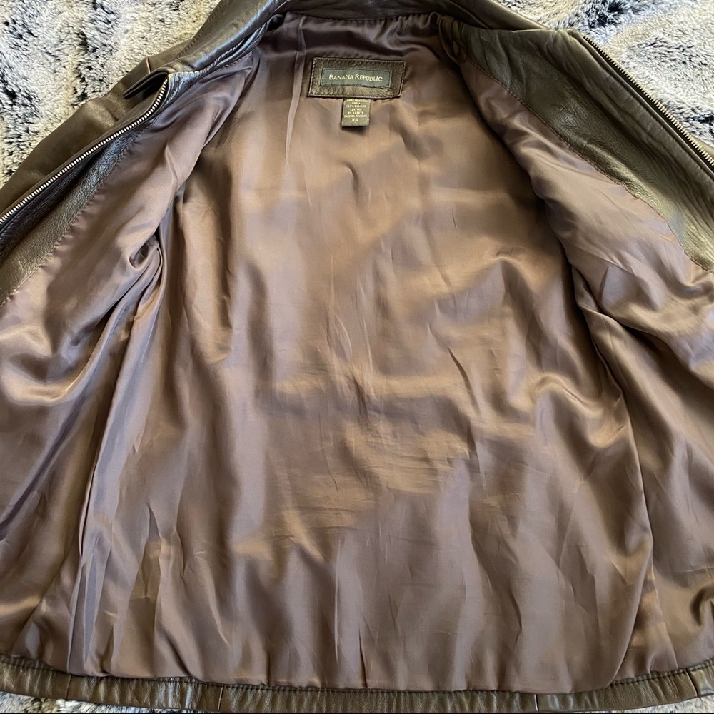 Banana Republic Leather Jacket - Picture 3 of 10